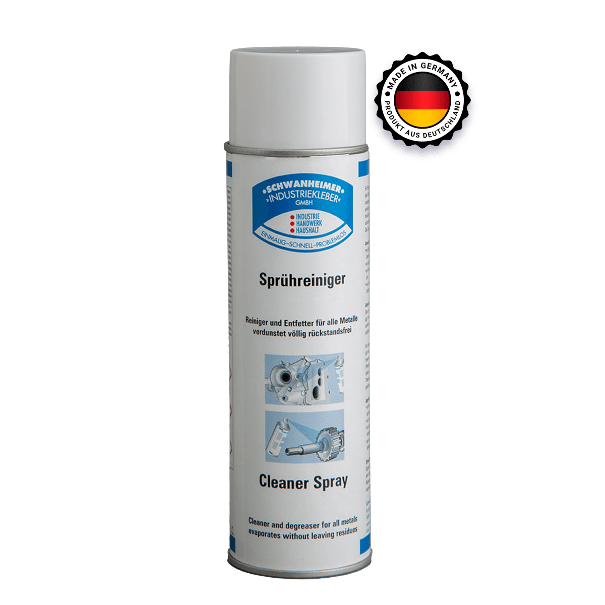 Schwanheimer SprÃ¼hreiniger 500ml - Reinigung/ OberflÃ¤chenvorbehandlung vor dem kleben - vÃ¶llig rÃ¼ckstandfreie Verdunstung & arbeiten Ã¼ber Kopf mÃ¶glich - KleberKompass