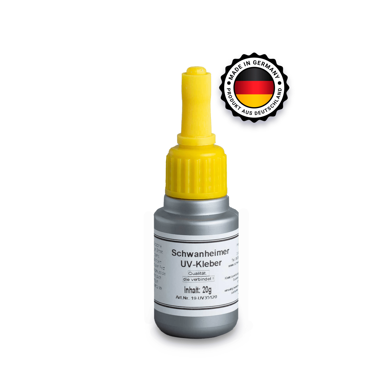 Schwanheimer UV Kleber - extra Stark, kurze HÃ¤rtezeiten & exakte Verarbeitung - glasklarer UV Kleber mit UV Lampe fÃ¼r Glas, Acryglas, Metalle uvm. - KleberKompass